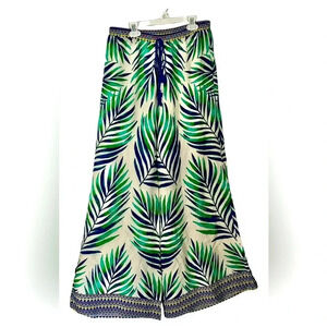 Free Market rayon elastic waist palazzo pants sz L nwot#003